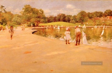  see - Liliputaner BoatSee Impressionismus William Merritt Chase